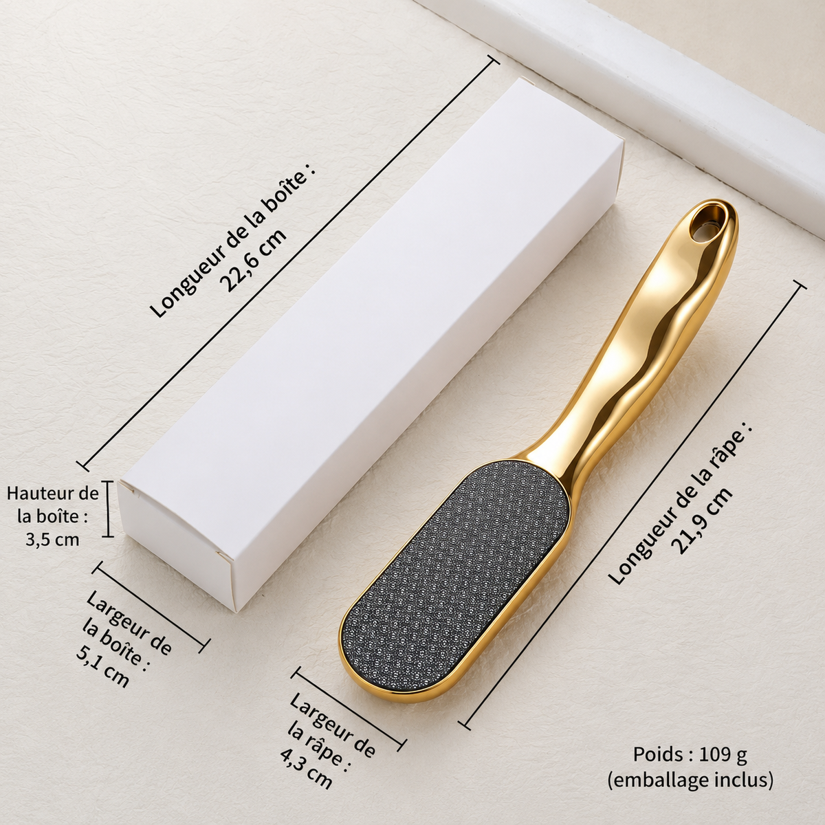 Lime à Verre Nano pour Pieds - Design Suspendu