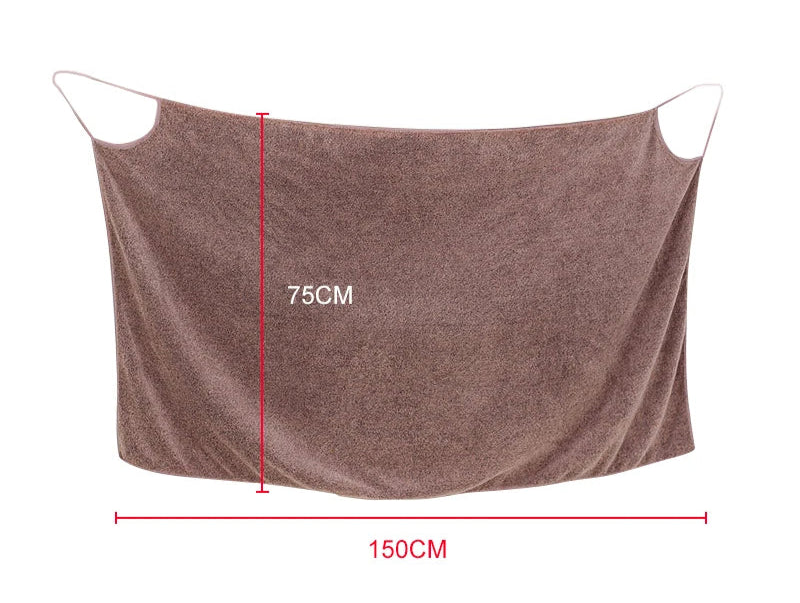 Bath towel that can be used as a bathrobe