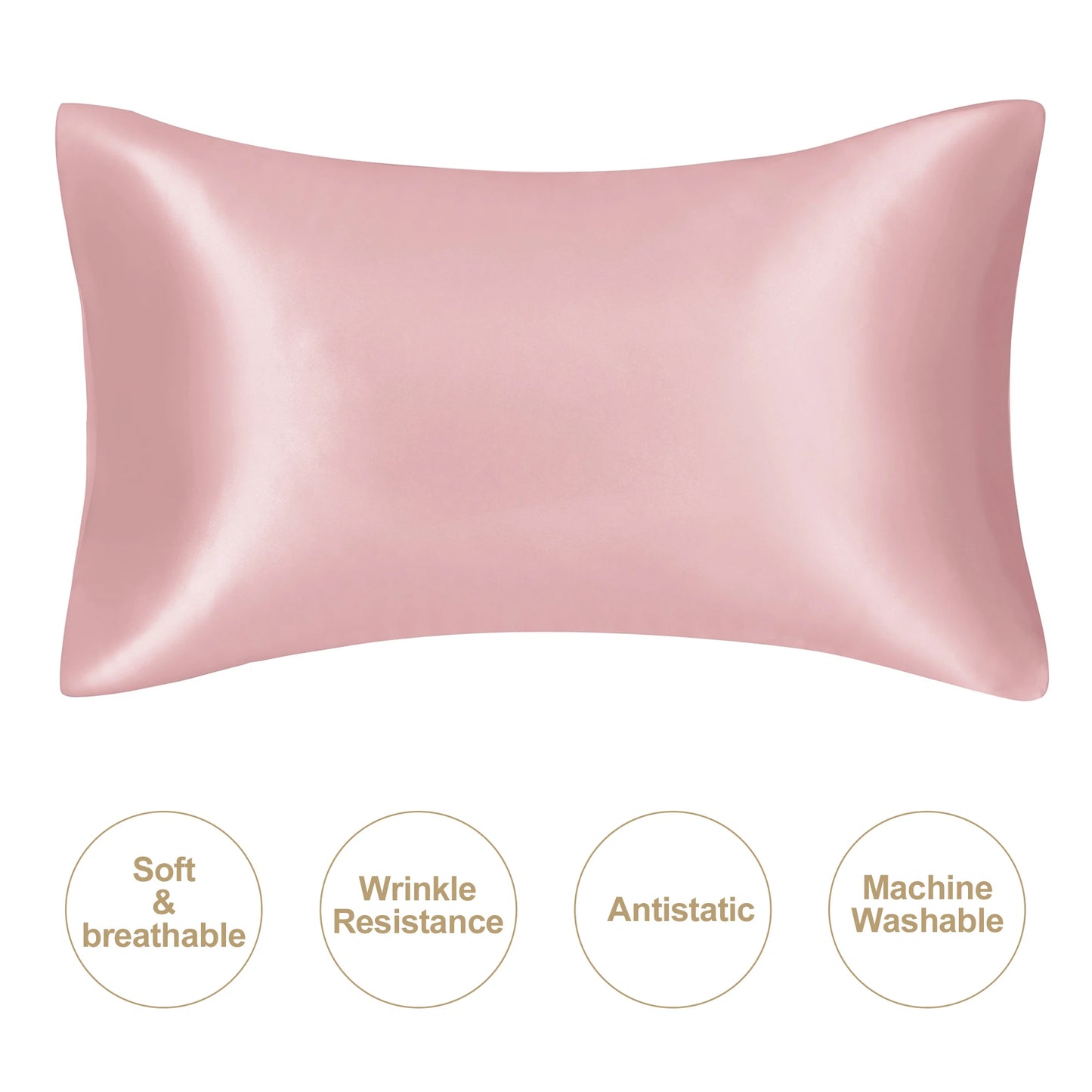 Soft and silky satin pillowcase