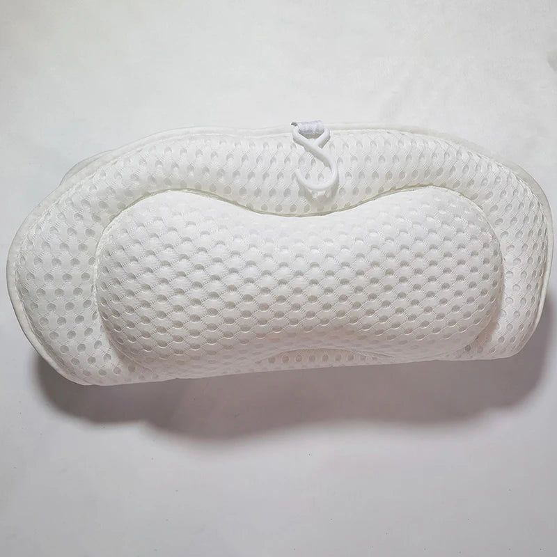 Breathable bathtub cushion with suction cups