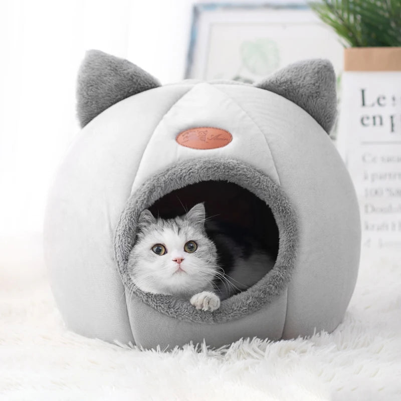 Nid douillet pour chats et petits chiens en coton confortable et respirant