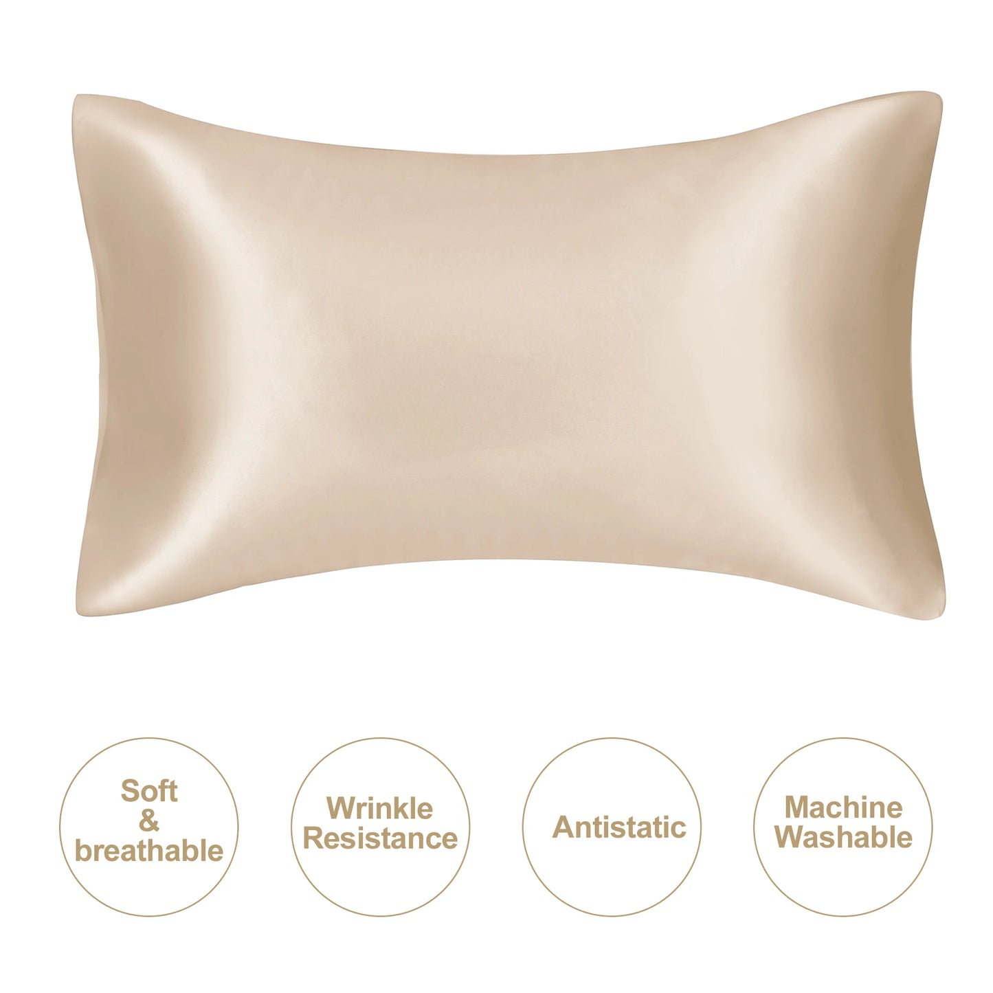 Soft and silky satin pillowcase