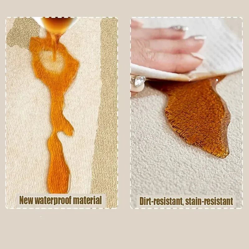 Soft, washable and modern rug with minimalist design