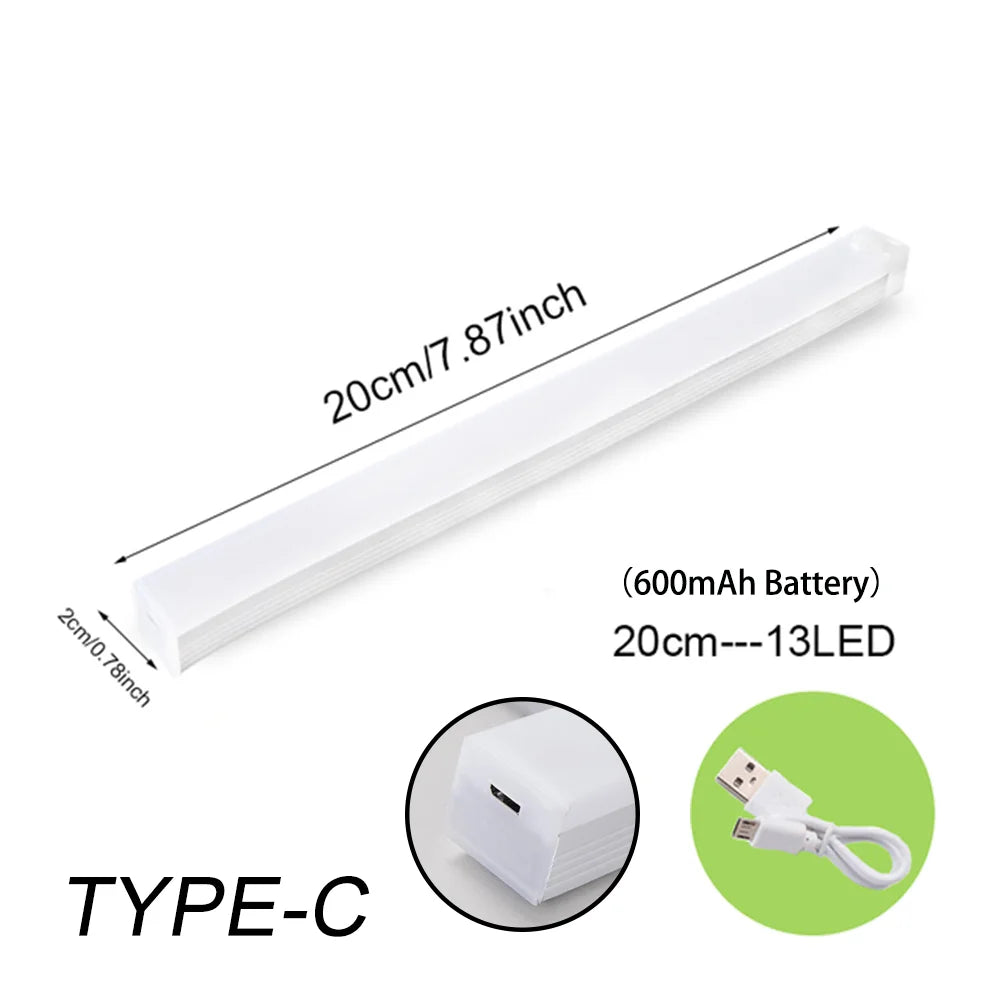 LED lamp with motion sensor and adjustable light