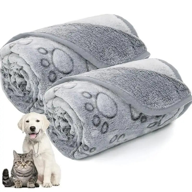 Soft animal blanket with cartoon pattern