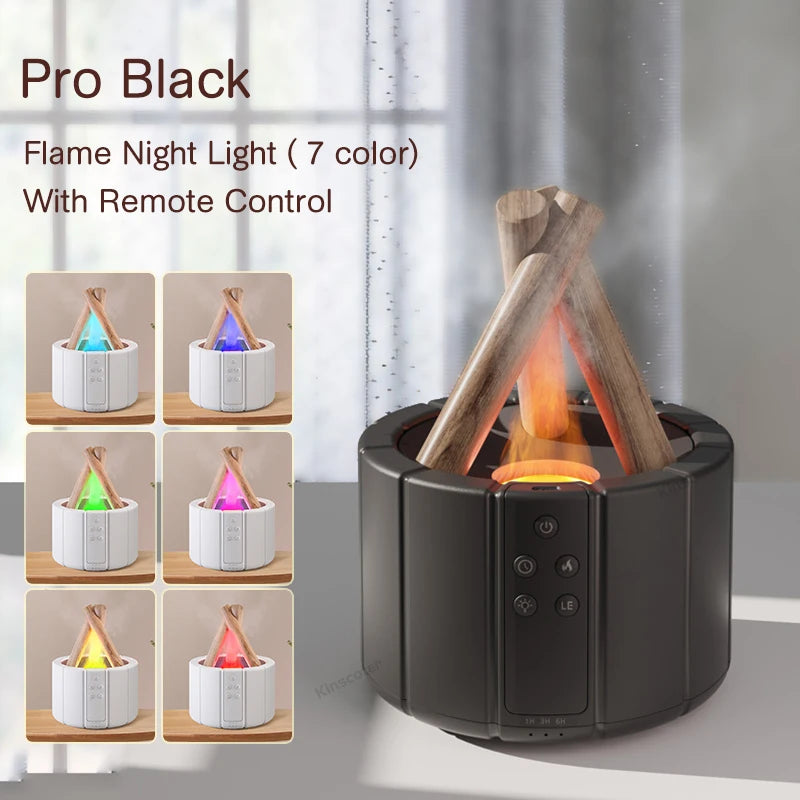 Aromatherapy diffuser with simulated flame