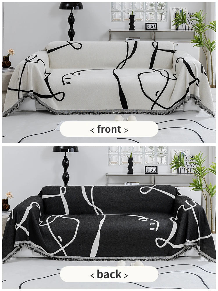 Universal dustproof chenille sofa throw