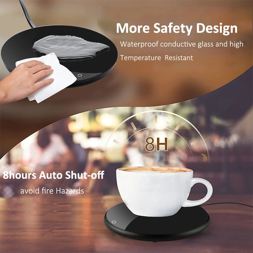 USB Electric Mug Warmer with Temperature Adjustment