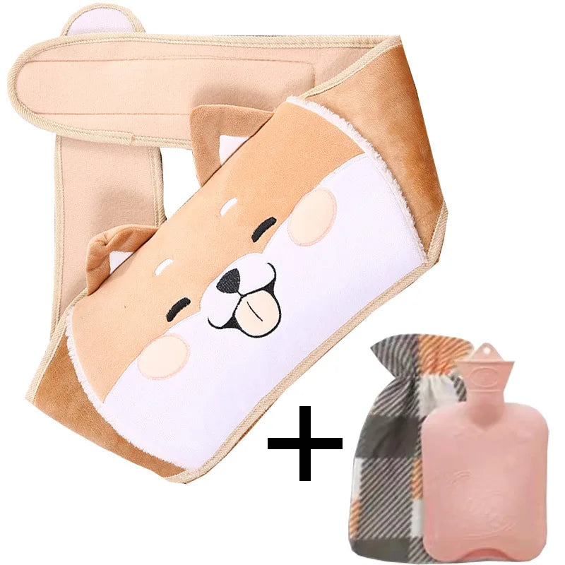 Hot water bottle belt with cover