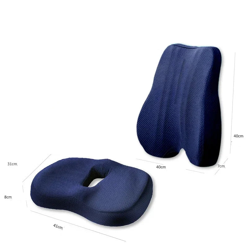 Confort ergonomique pour le dos et les hanches avec ce duo coussin mémoire de forme