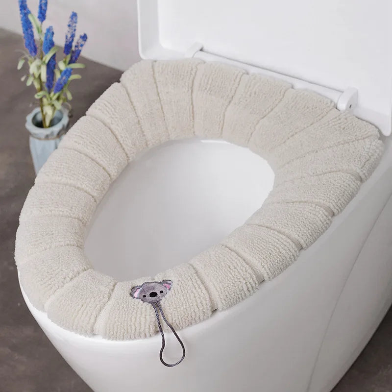 Universal and washable toilet seat cover