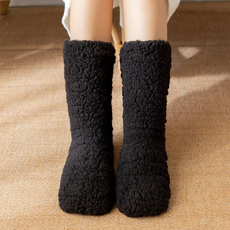 Coral fleece cocoon socks