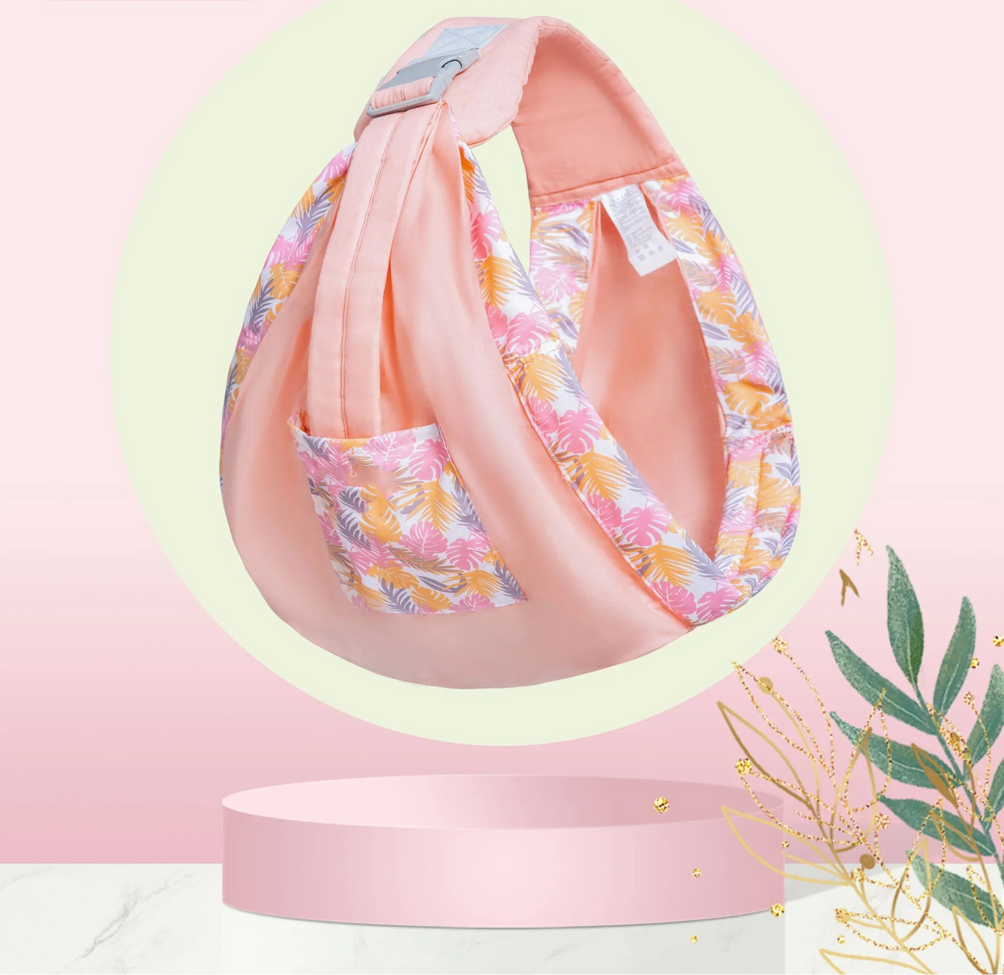 Écharpe de portage bébé & allaitement avec anneaux
