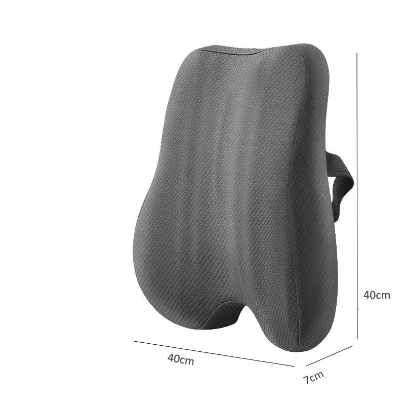 Confort ergonomique pour le dos et les hanches avec ce duo coussin mémoire de forme