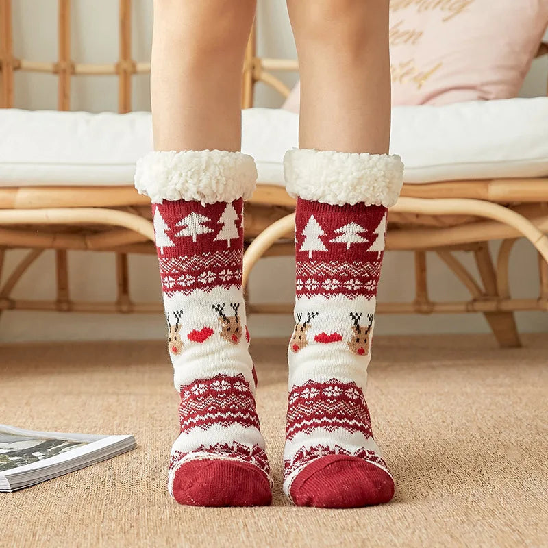 Warm plush winter socks