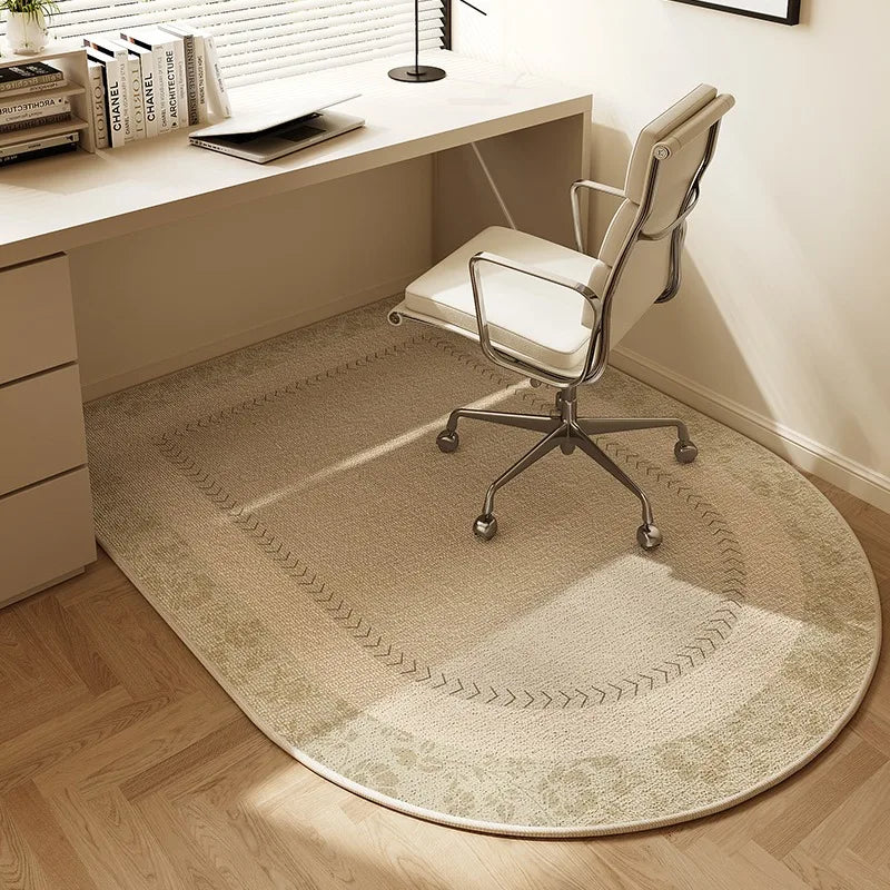 Tapis Demi Rond Antidérapant Pour Chaise De Bureau Ou Coiffeuse