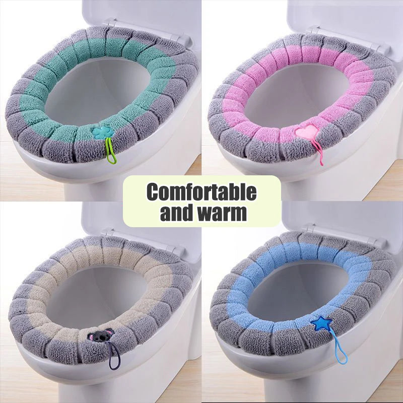 Universal and washable toilet seat cover