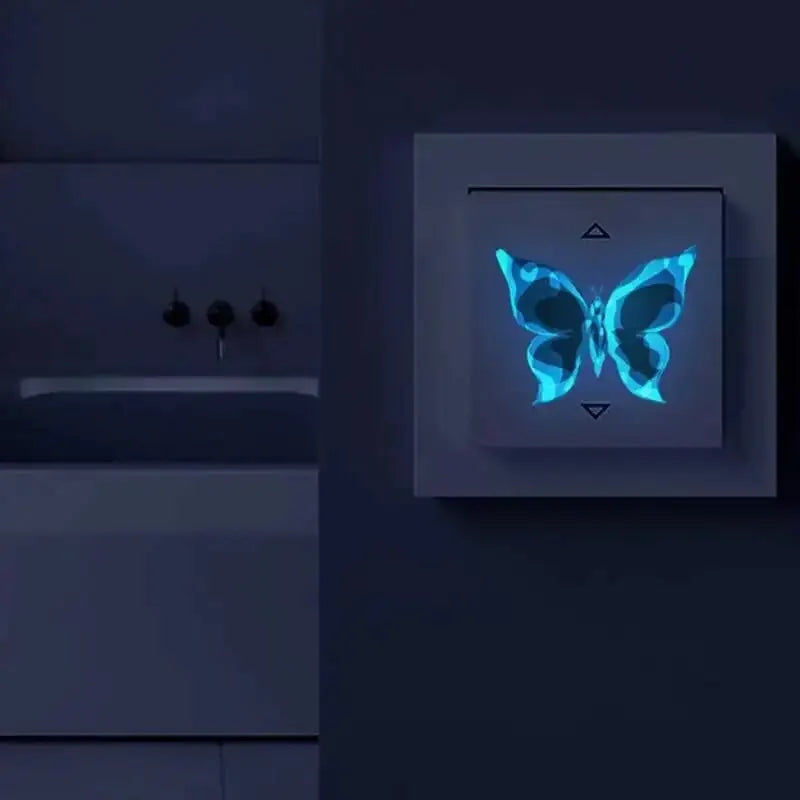 Blue Butterfly Glow Stickers - Decorative Stickers for Bedroom or Living Room