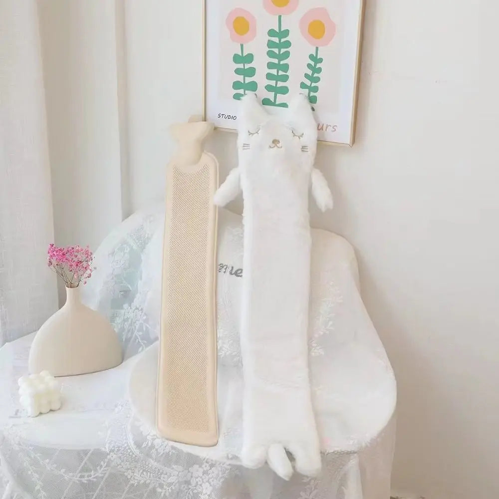 Extra long animal-shaped hot water bottle