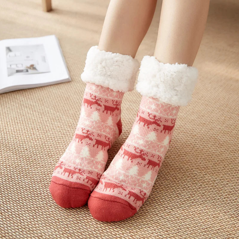 Warm plush winter socks