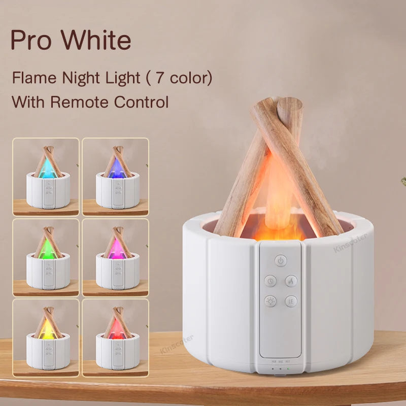 Aromatherapy diffuser with simulated flame