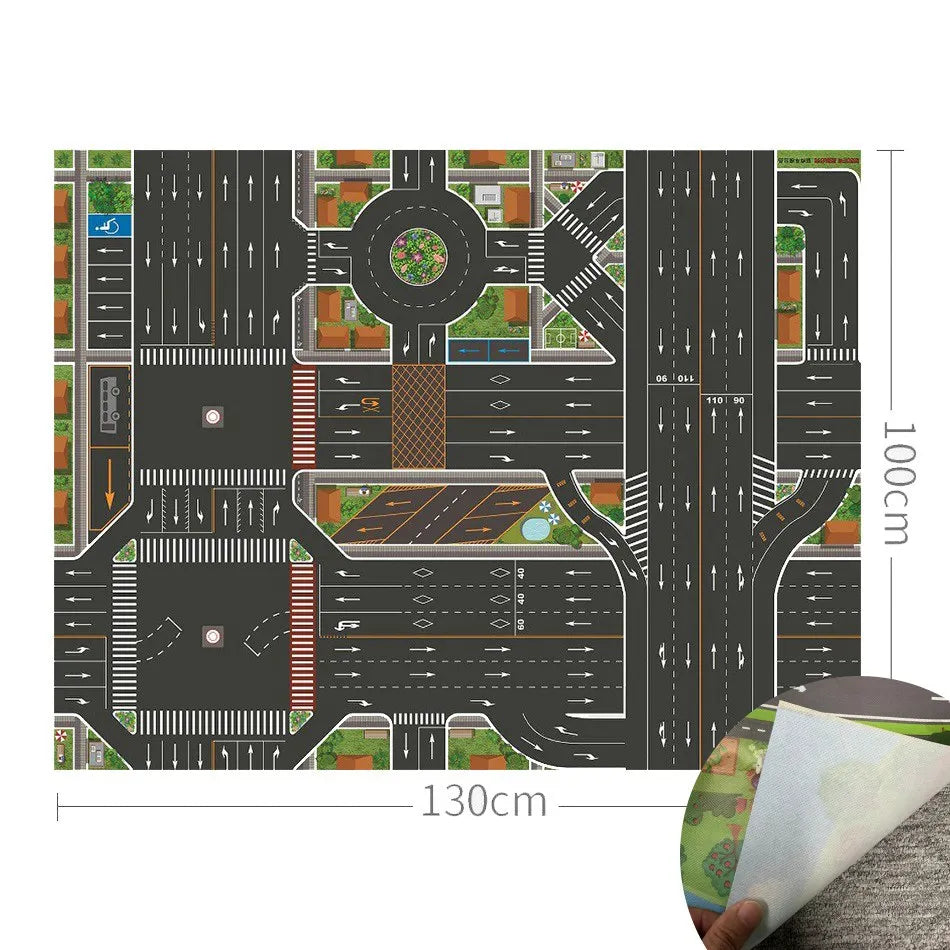 Tapis routier éducatif pour enfant – Découverte, jeu et éveil