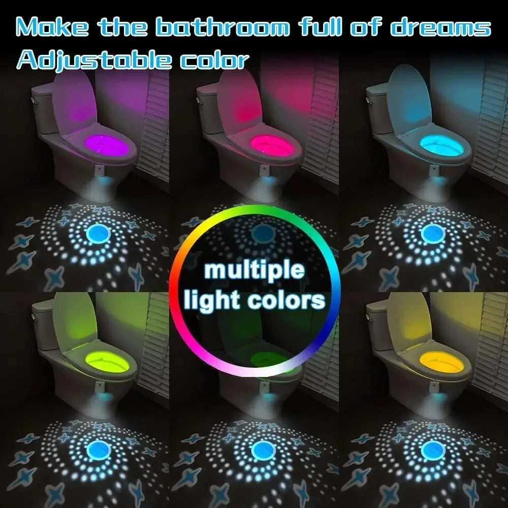Night lights for toilets with motion detection
