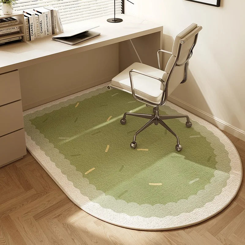 Tapis Demi Rond Antidérapant Pour Chaise De Bureau Ou Coiffeuse