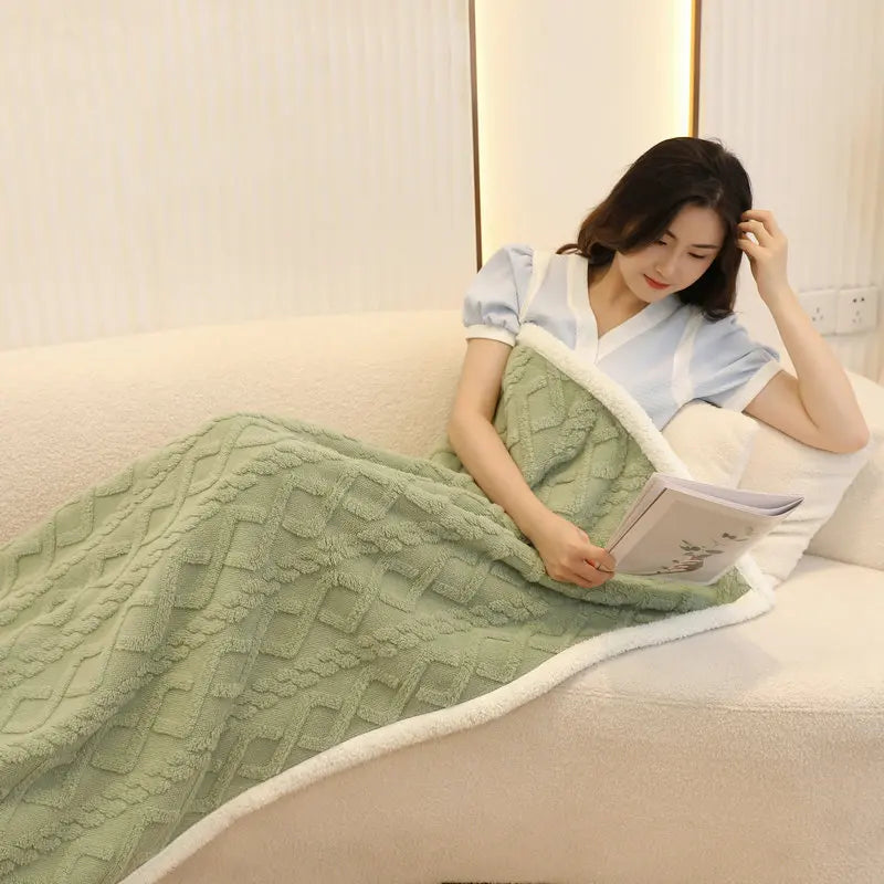 Cape - Soft and warm blanket with buttons