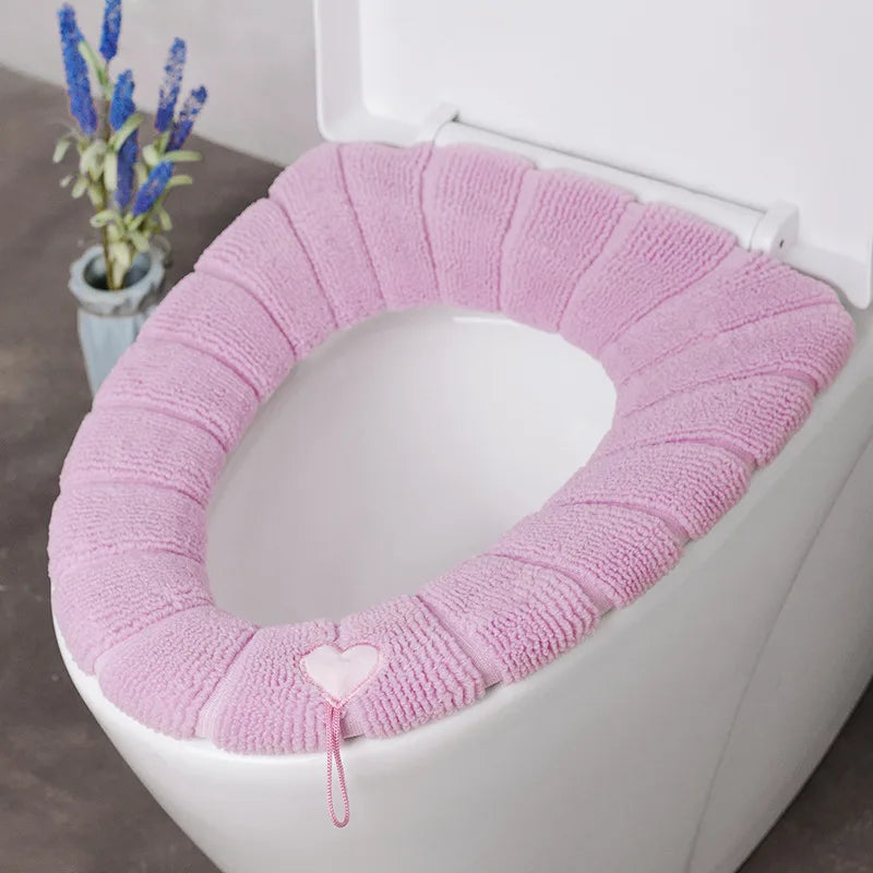 Universal and washable toilet seat cover