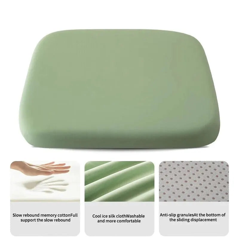 Ergonomic cushion with memory foam