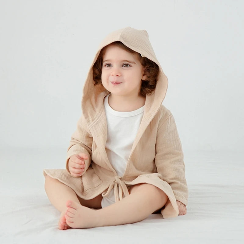 Children's Hooded Bath Cape - Comfort and Softness