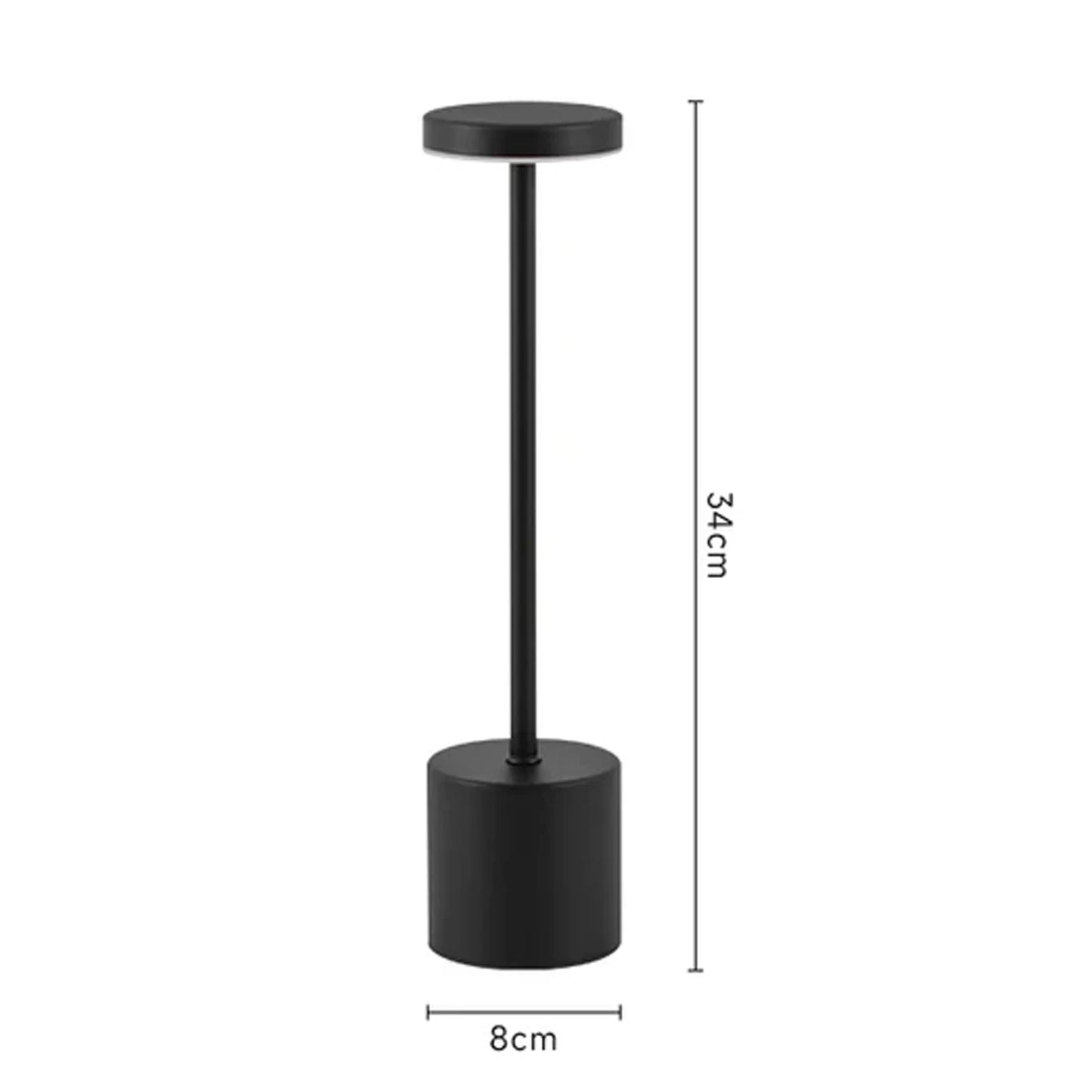 Rechargeable LED table lamp with touch control