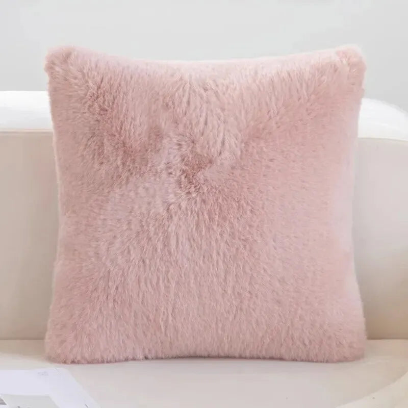 Ultra soft faux fur cushion cover