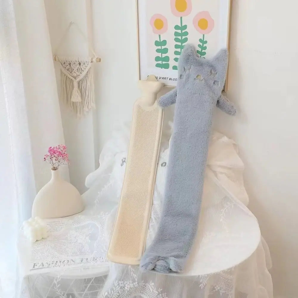 Extra long animal-shaped hot water bottle
