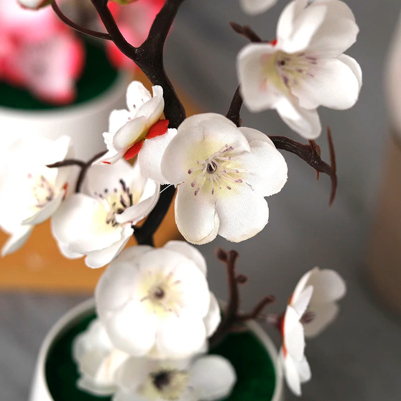 Bonsaï artificiel 30 cm en tissu avec pot – Plante déco zen