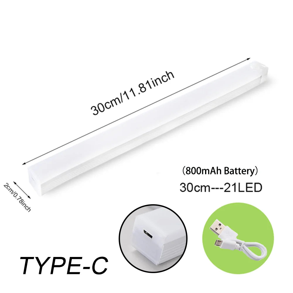 LED lamp with motion sensor and adjustable light
