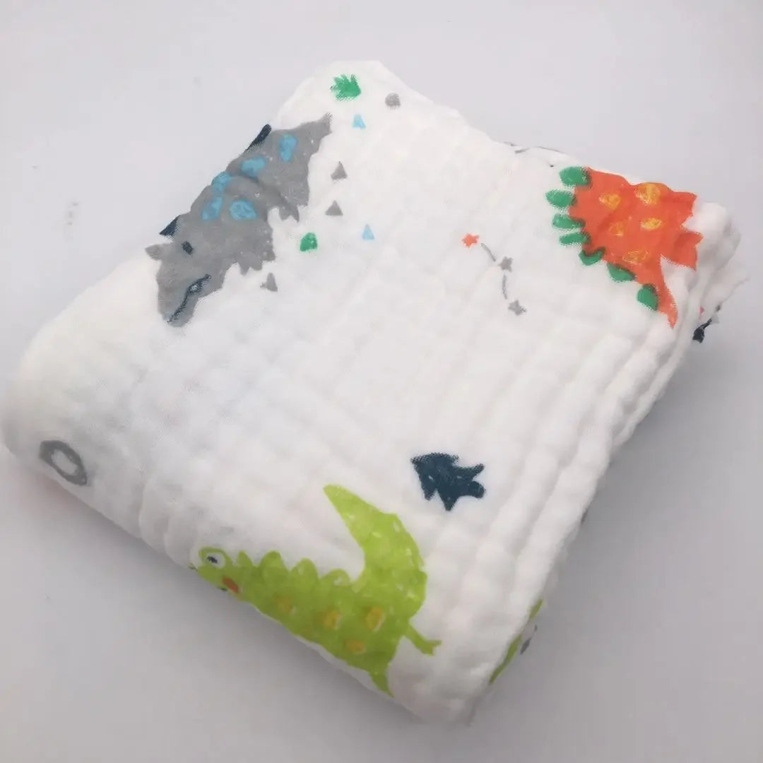 Couverture lange bébé 100% coton 6 couches, douce et respirante