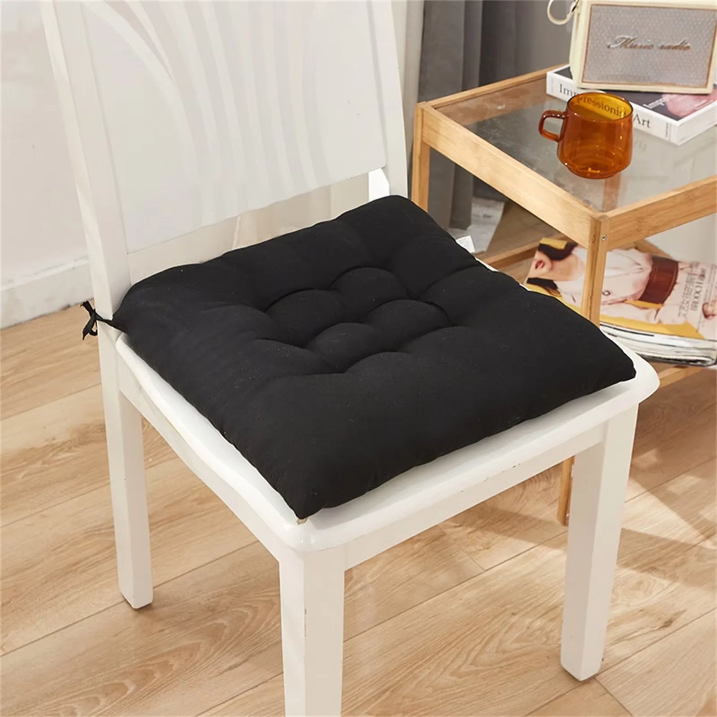 Non-slip square seat cushion