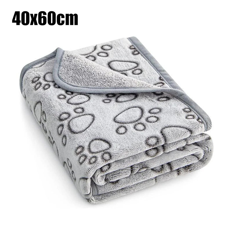 Soft animal blanket with cartoon pattern