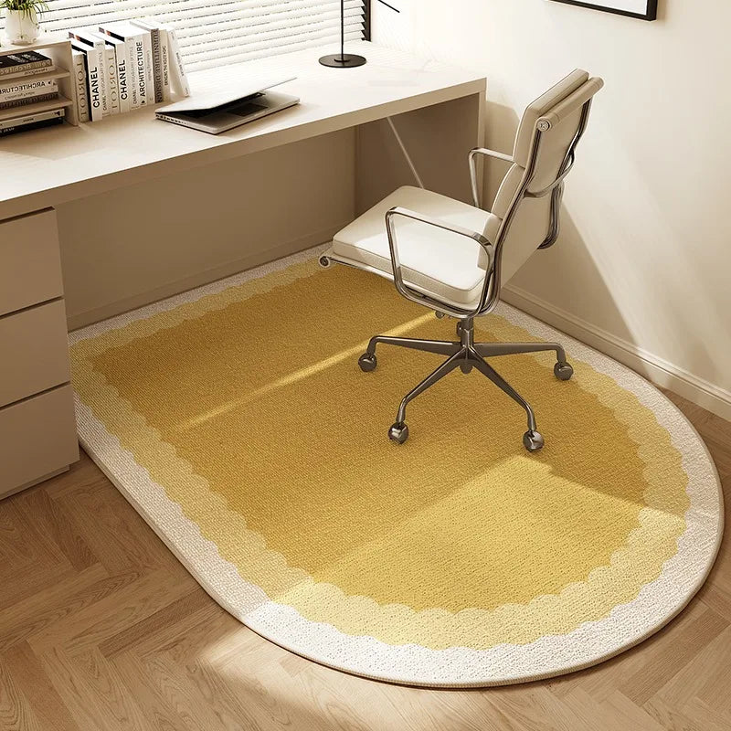 Tapis Demi Rond Antidérapant Pour Chaise De Bureau Ou Coiffeuse