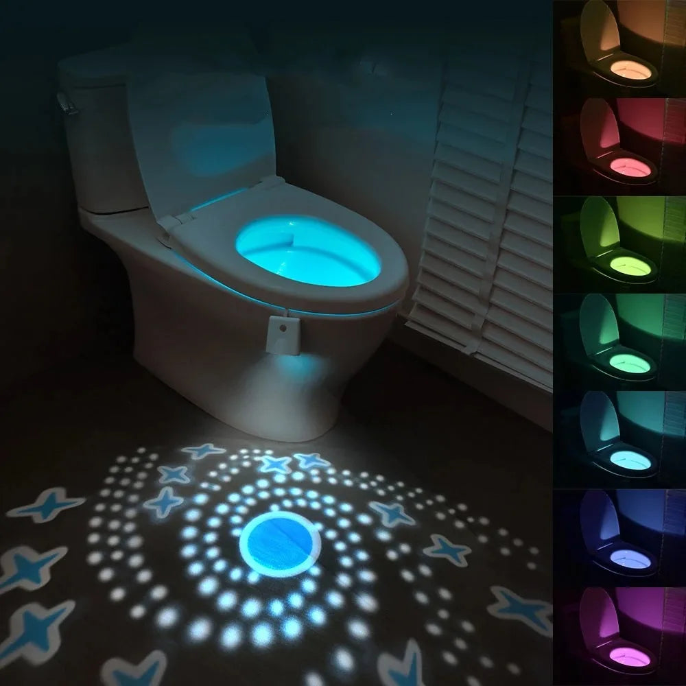 Night lights for toilets with motion detection