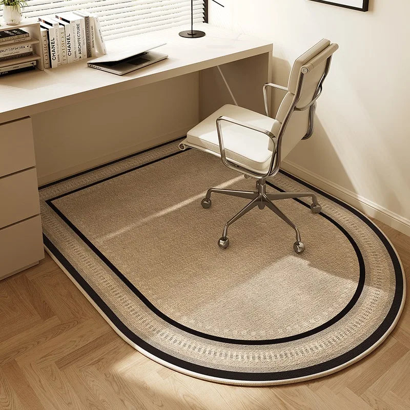 Tapis Demi Rond Antidérapant Pour Chaise De Bureau Ou Coiffeuse