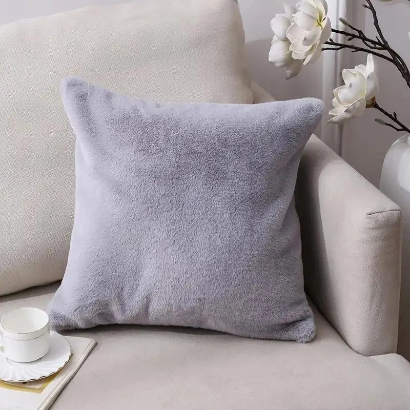 Ultra soft faux fur cushion cover