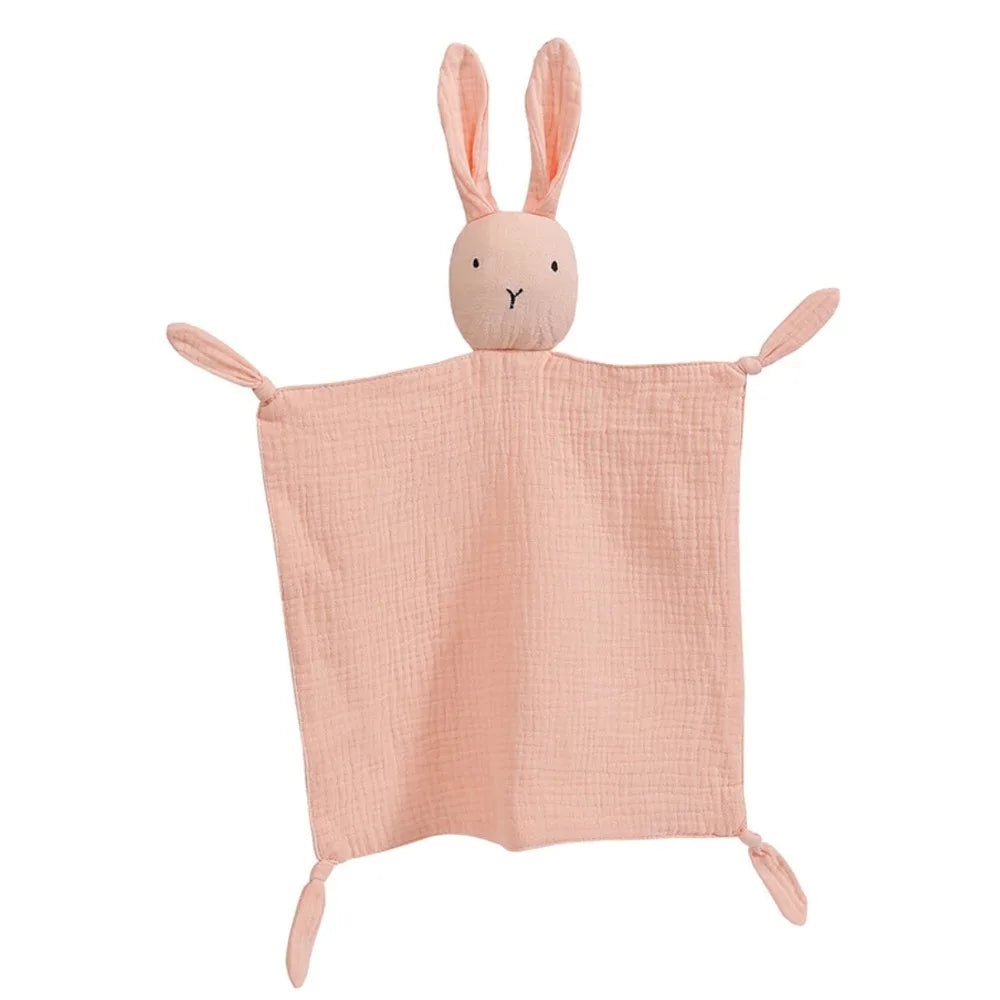 Doudou lapin en coton doux pour bébé 3-24 mois