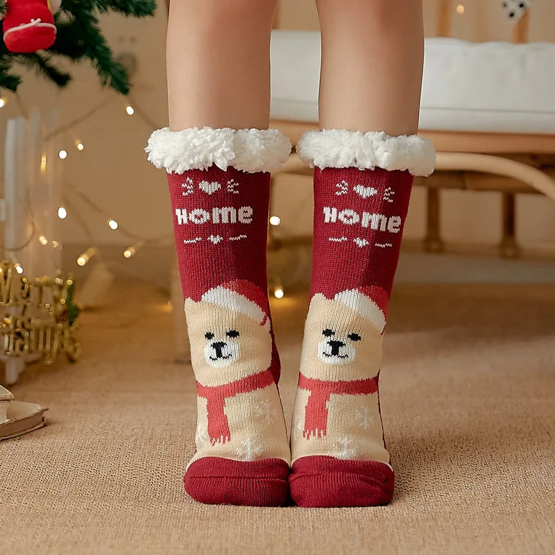 Warm plush winter socks