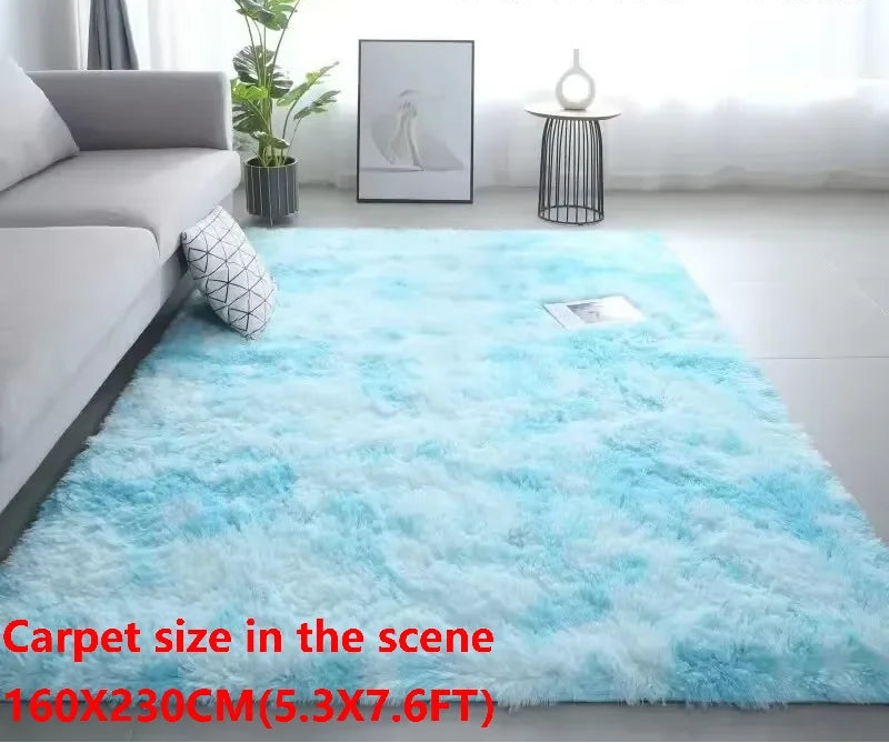 Tapis ultra doux antidérapant et lavable pour salon et chambre