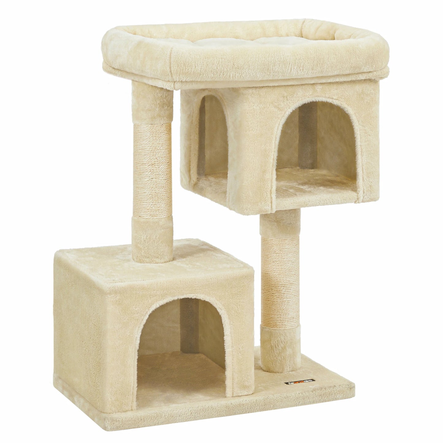 Arbre à Chat – Double niche, griffoir et plateforme douillette