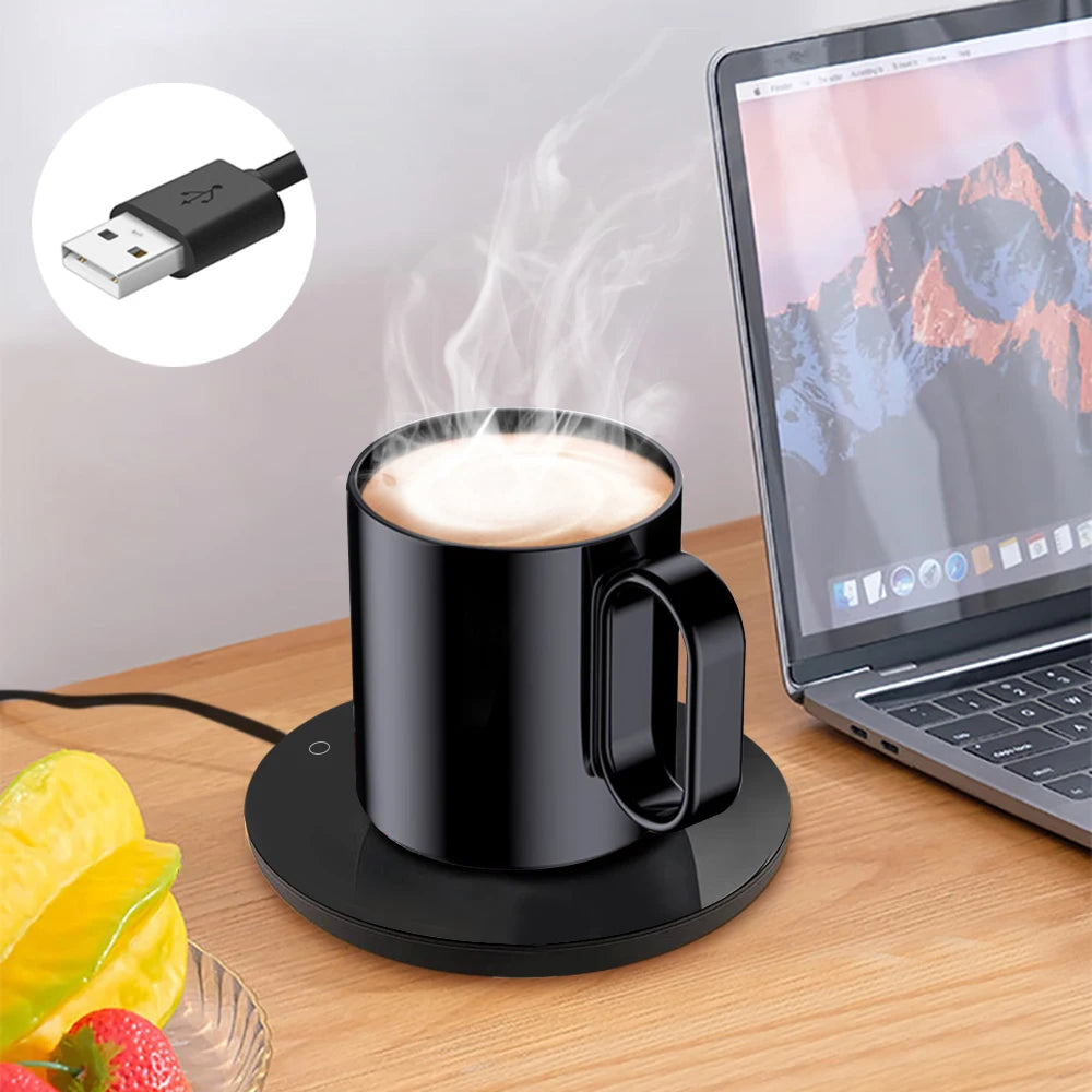 USB Electric Mug Warmer with Temperature Adjustment