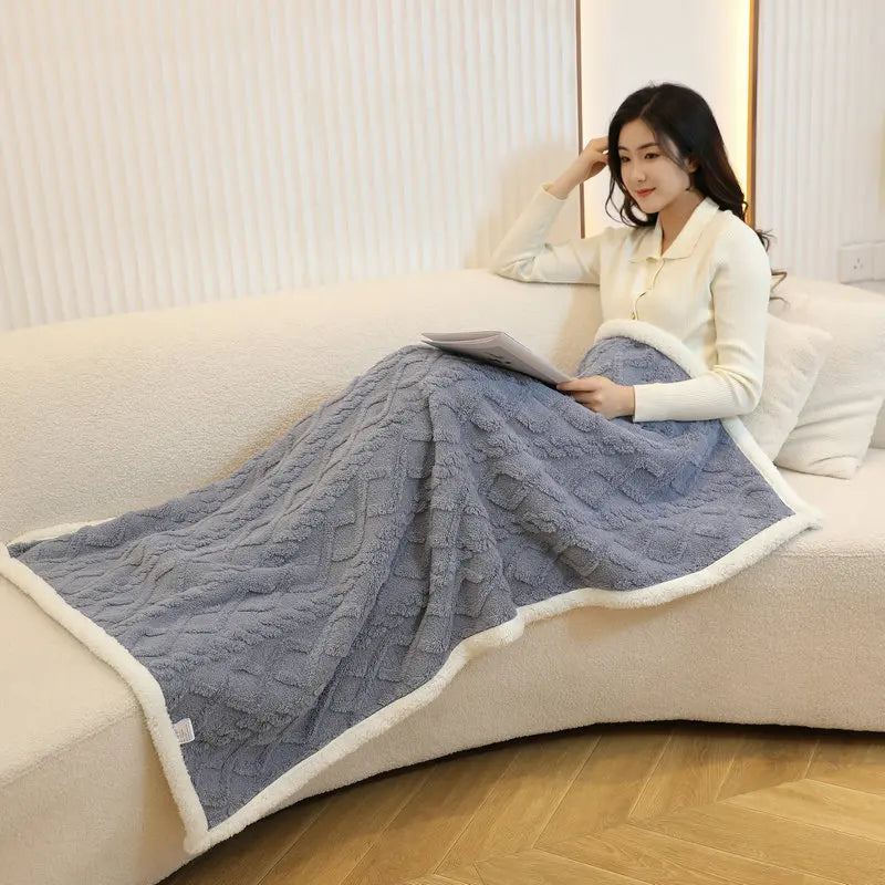 Cape - Soft and warm blanket with buttons